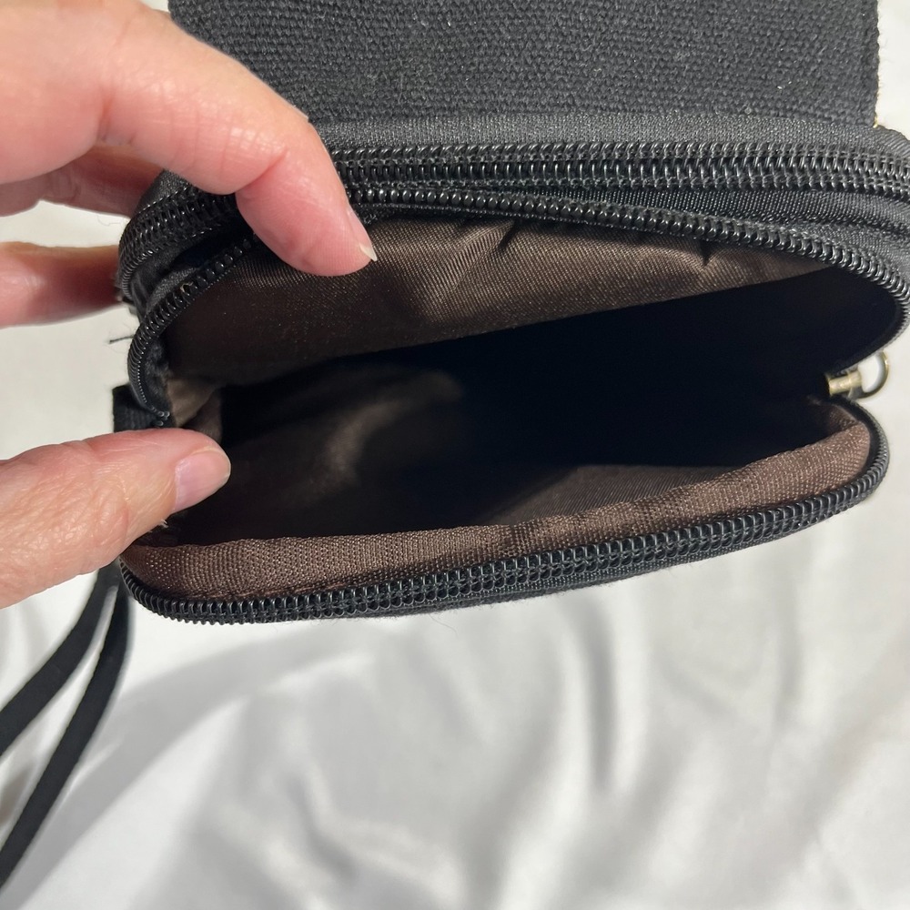 Bohemian Embroidered Floral Crossbody Bag Wristlet Hmong Style Purse - Picture 5 of 9